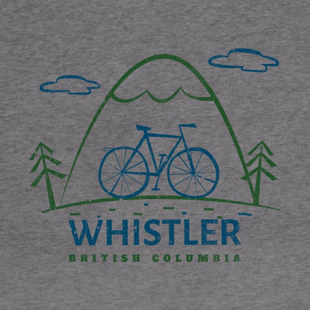 Whistler, British Columbia Bike by Mountain Morning Graphics